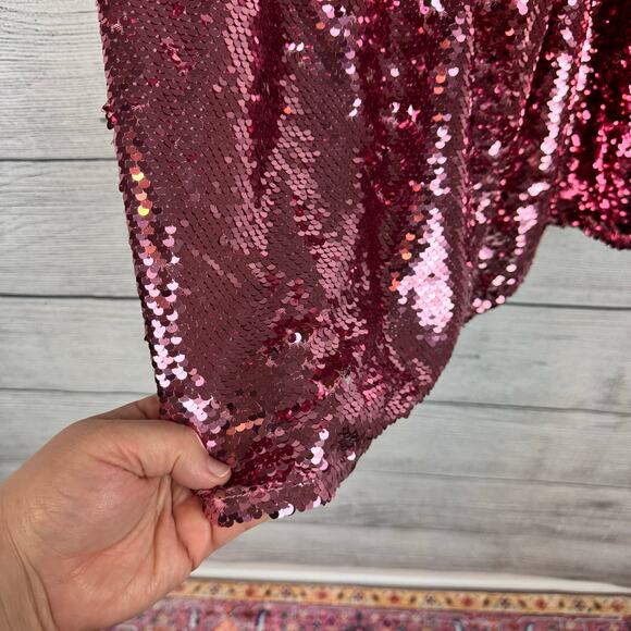 Bardot Junior Girl's Pink Azalea Sequin Halter Neck Party Dress Size 12 - Picture 4 of 12